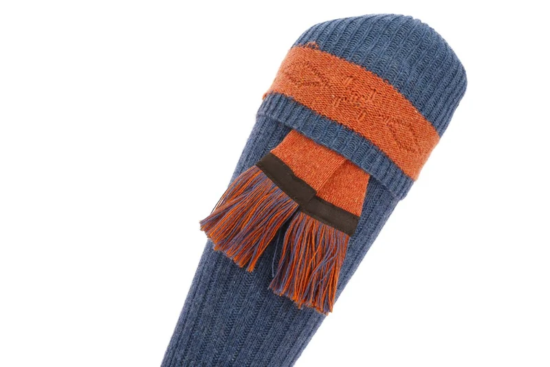 Mi-bas | Bleu & Orange - Laine
