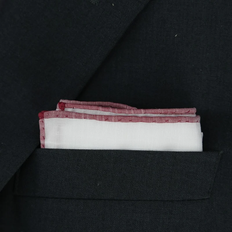 Blanc & Bordeaux - Lin & Coton