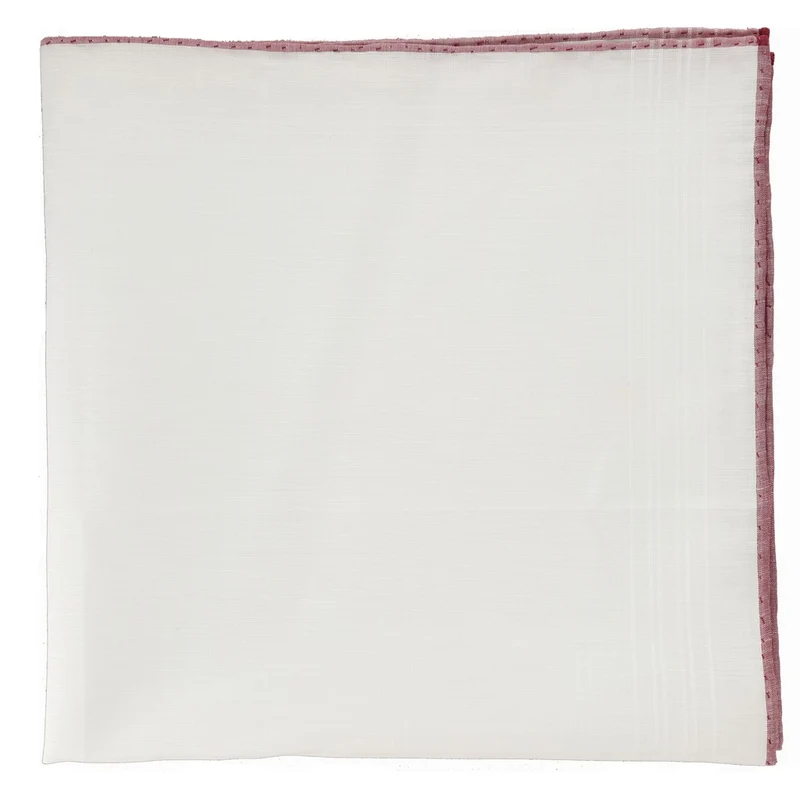 Blanc & Bordeaux - Lin & Coton