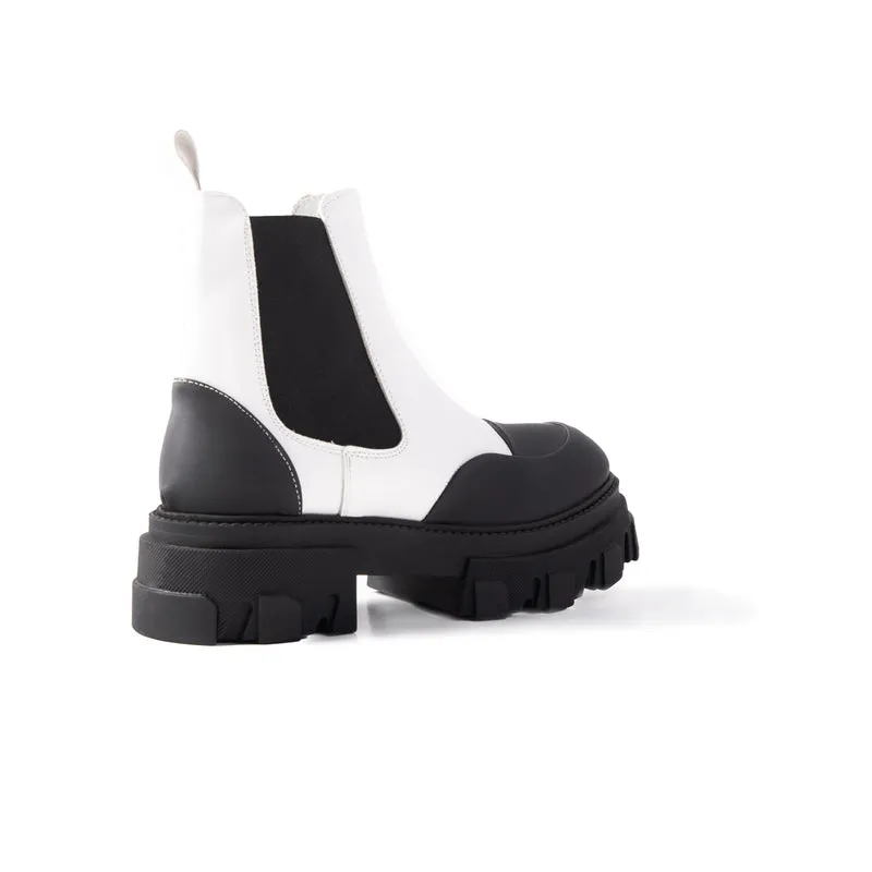 Pasay White Leather