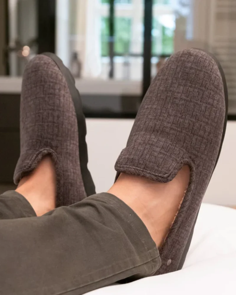 Chaussons charentaises Homme Gris