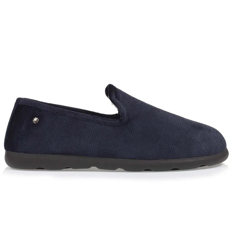 Chaussons charentaises Homme Marine Sherpa