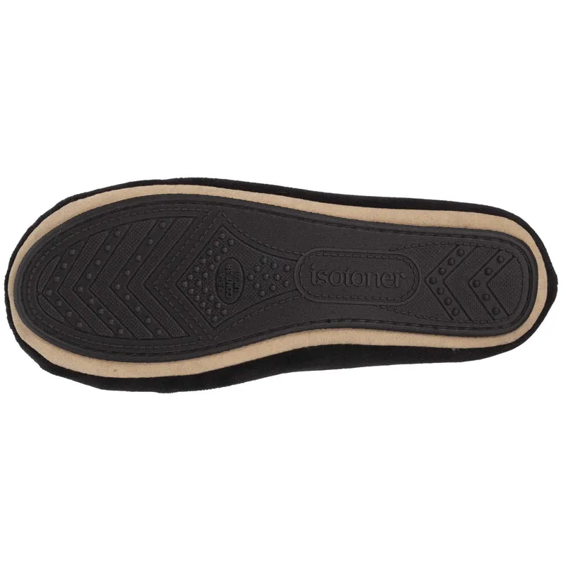 Chaussons ballerines Femme Nœud Bijou Noir