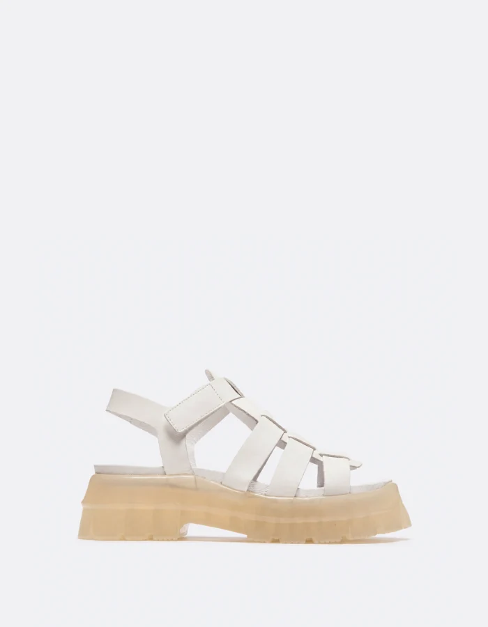 Pina White Leather