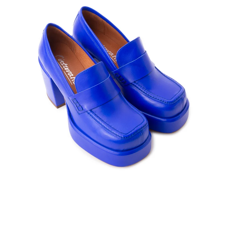 Soria Royal Blue Leather