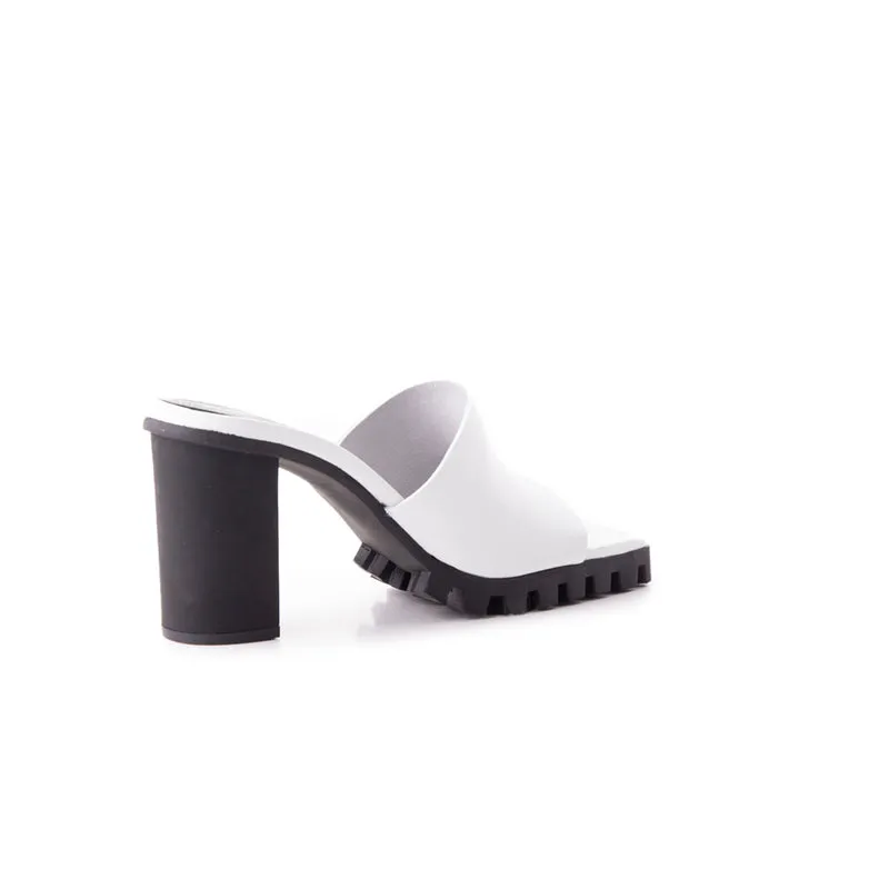 Narda White Leather