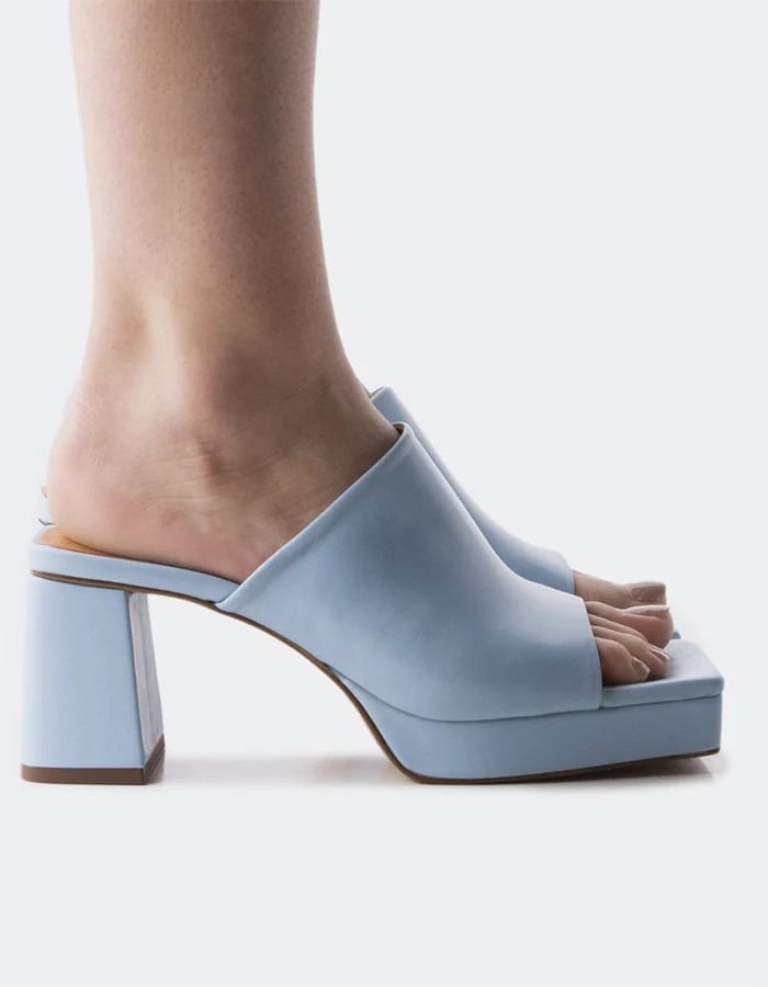 Nomia Light Blue Leather
