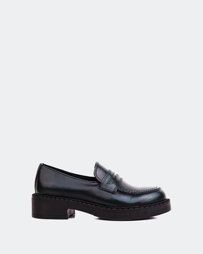 Barker Green Leather