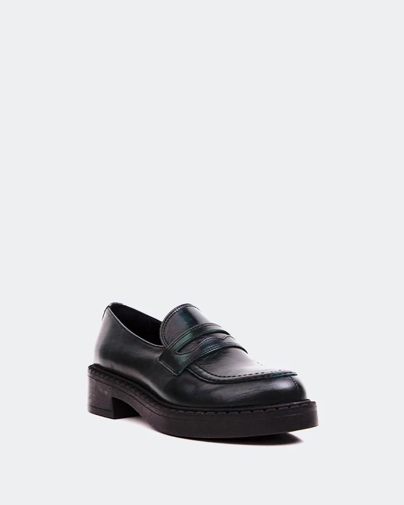 Barker Green Leather