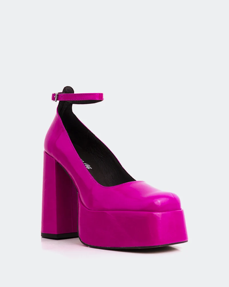 Bambola Fuchsia Leather