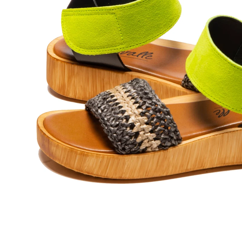 Flit Yellow Multi Suede