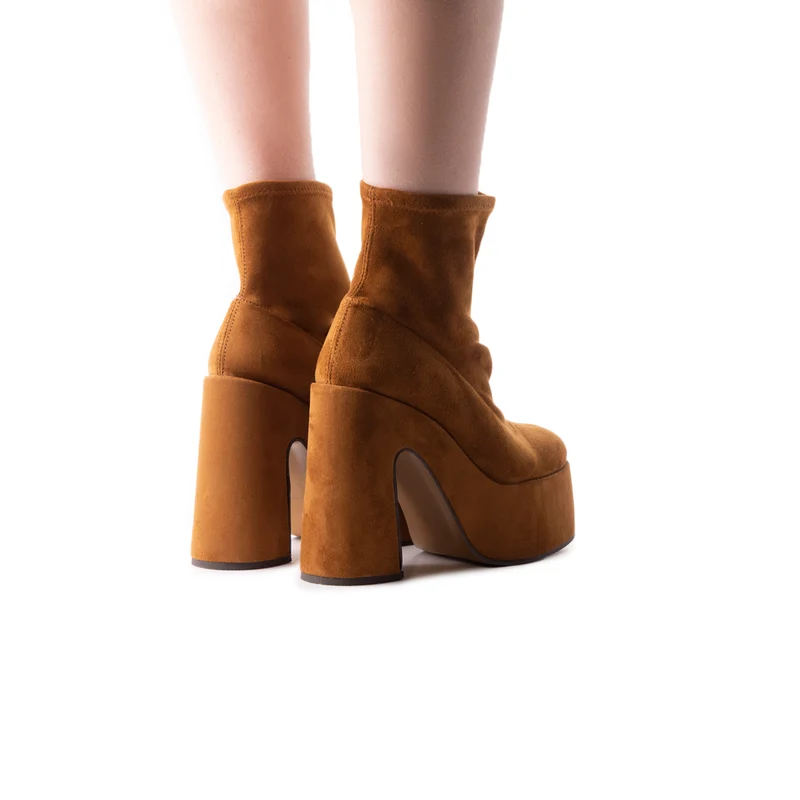 Flash Brown Suede Stretch