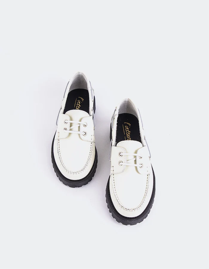 Gaia Off White Leather