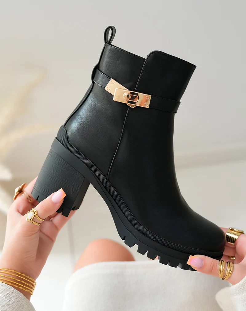 Bottines Femme Noires à Talon Haut