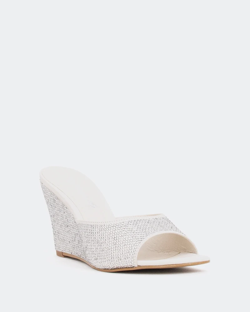 Crystal Off White Suede