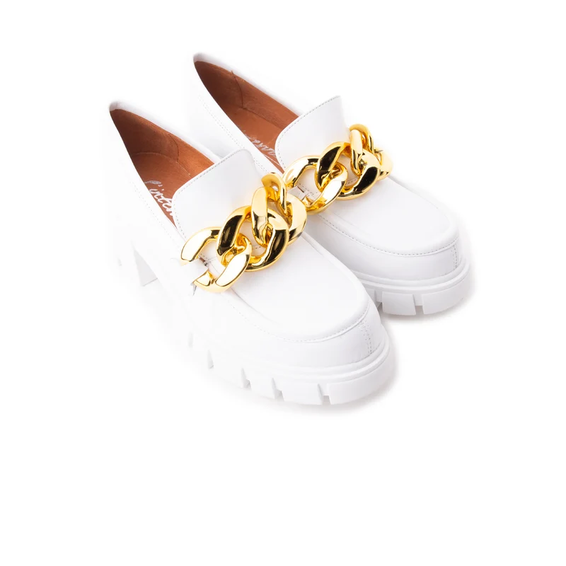 Copenhagen White Leather