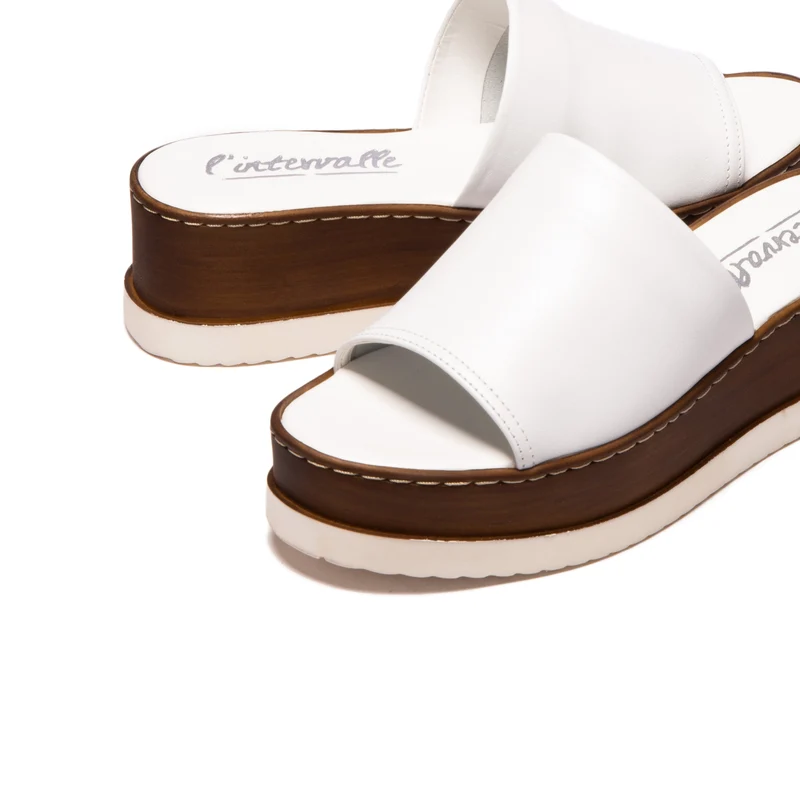 Cefalu White Leather