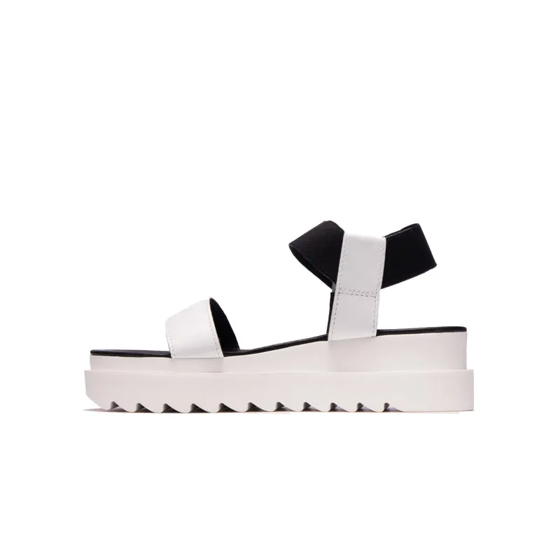 Gerta White Leather