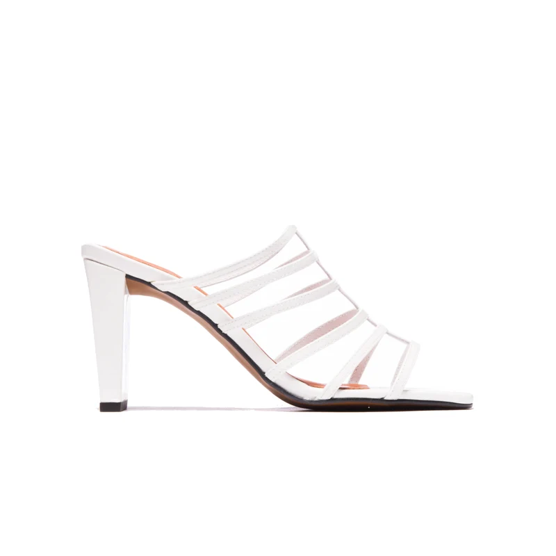 Souad White Leather