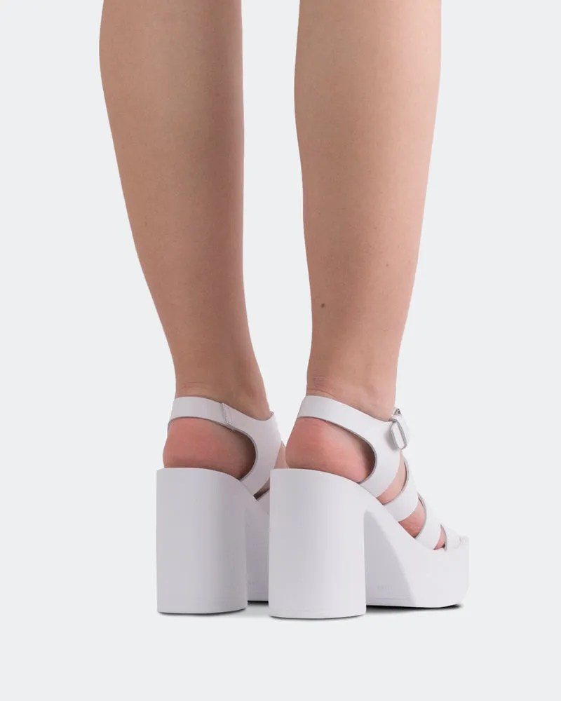 Loup White Leather
