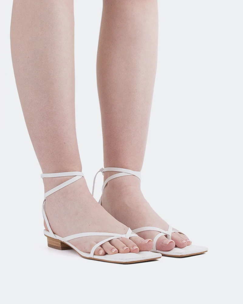Talita White Leather