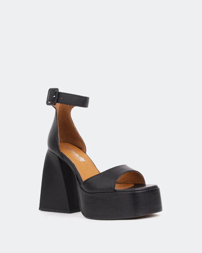Moore Black Leather