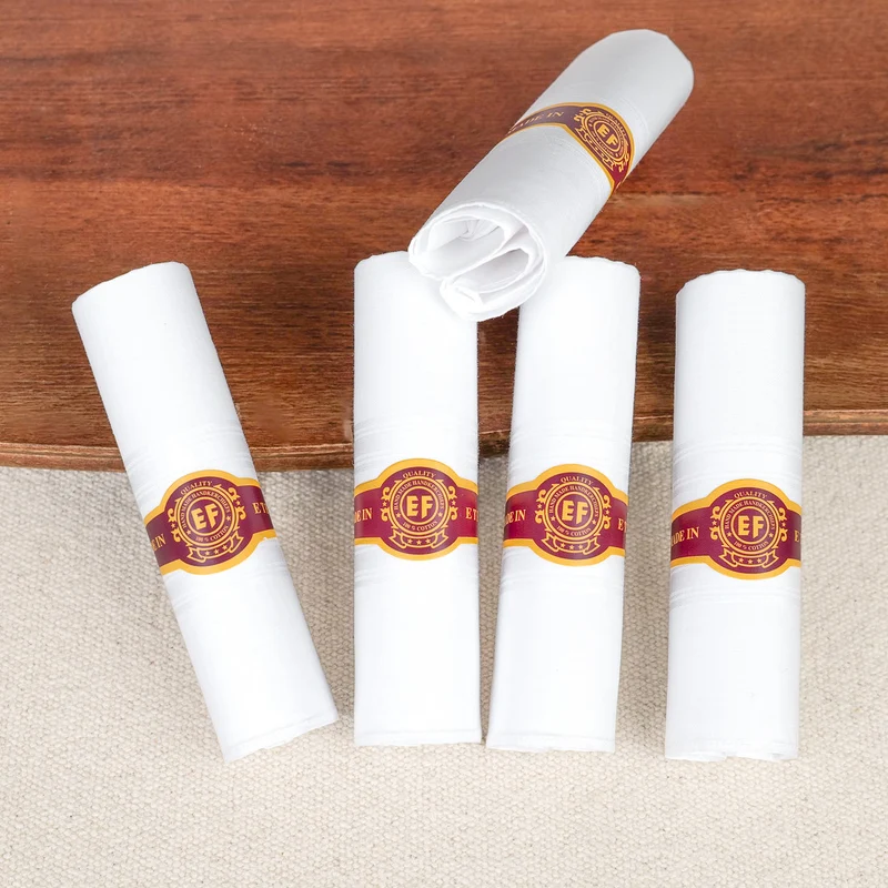 Coffret de 5 mouchoirs en coton