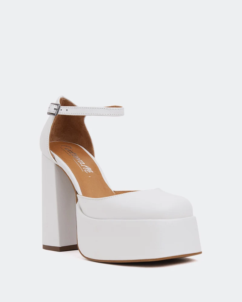 Azucar White Leather