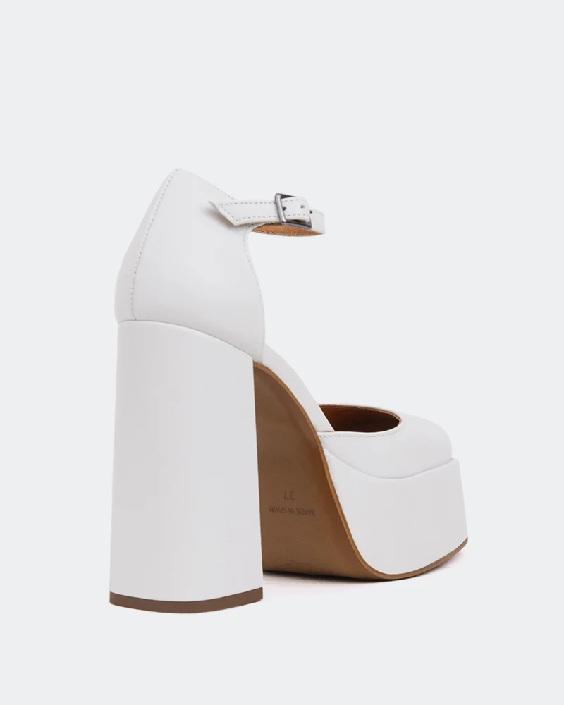 Azucar White Leather