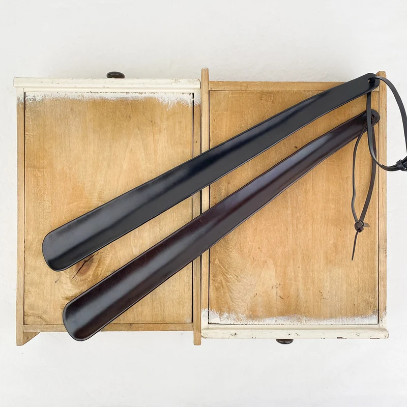 Chausse-pied en cuir 40cm