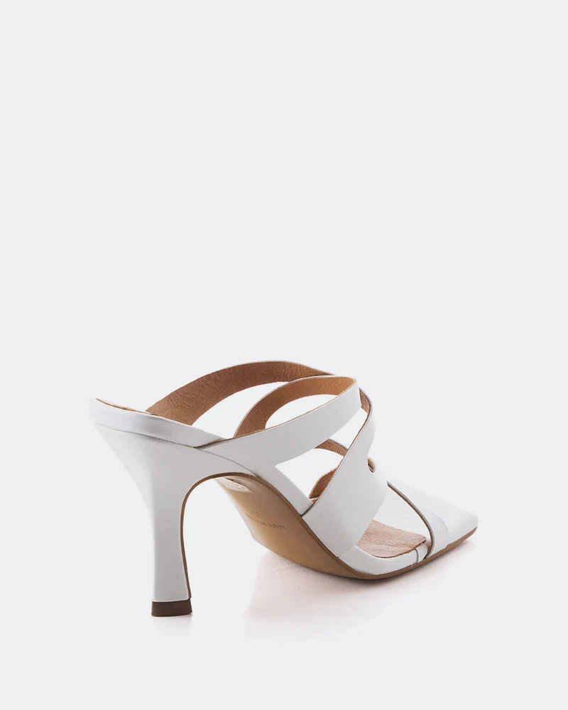 Myrtos White Leather