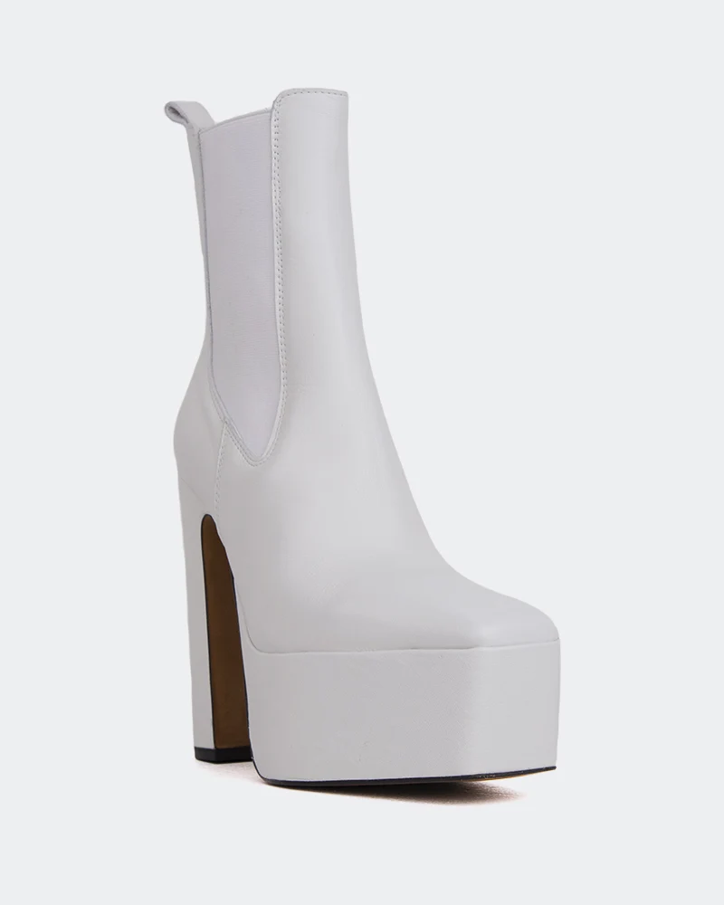 Rosen White Leather