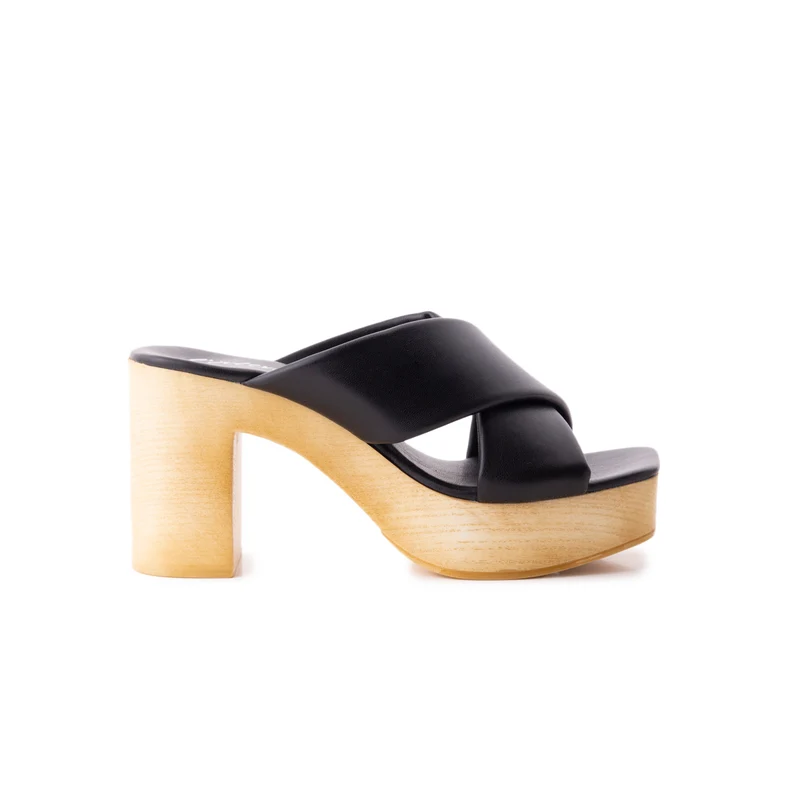 Elodie Black Leather