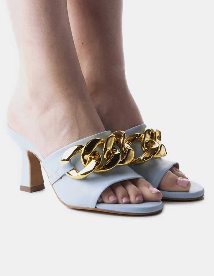 Calliope Light Blue Leather