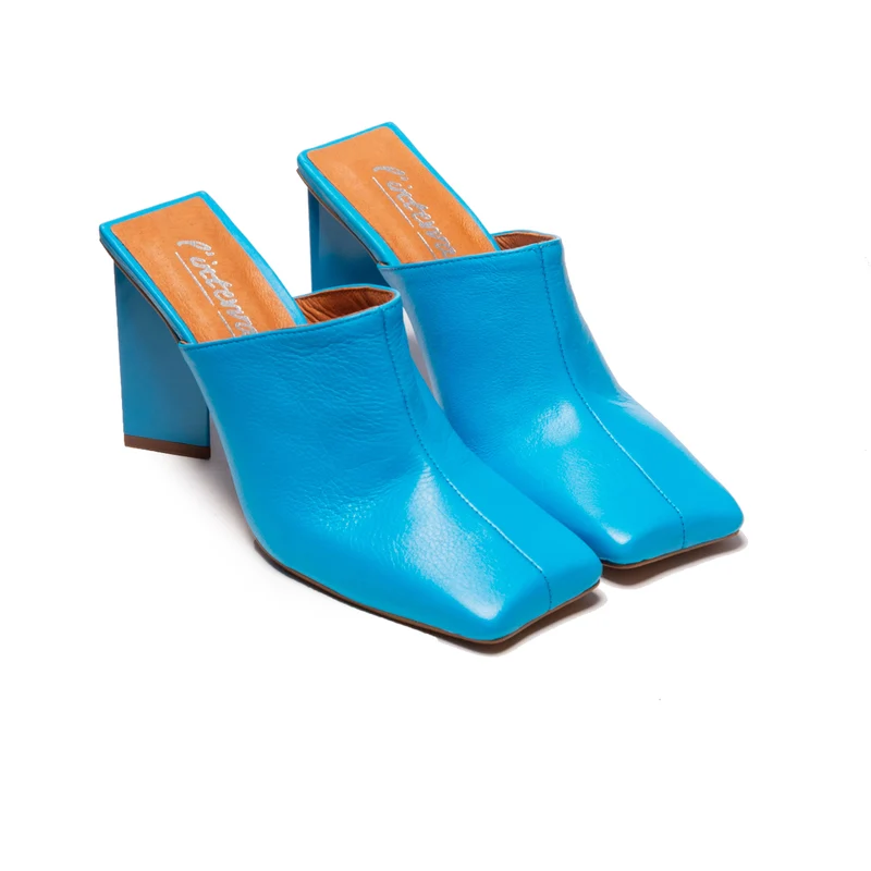 Loutro Electric Blue Leather