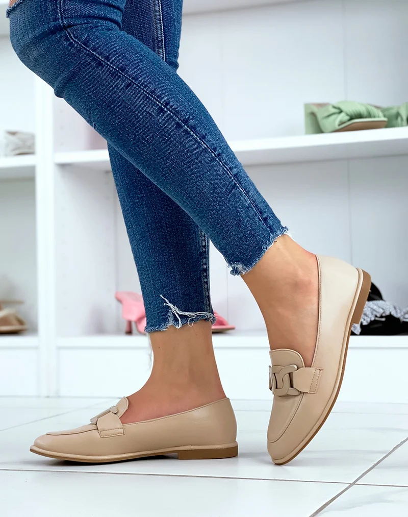 Mocassins beiges