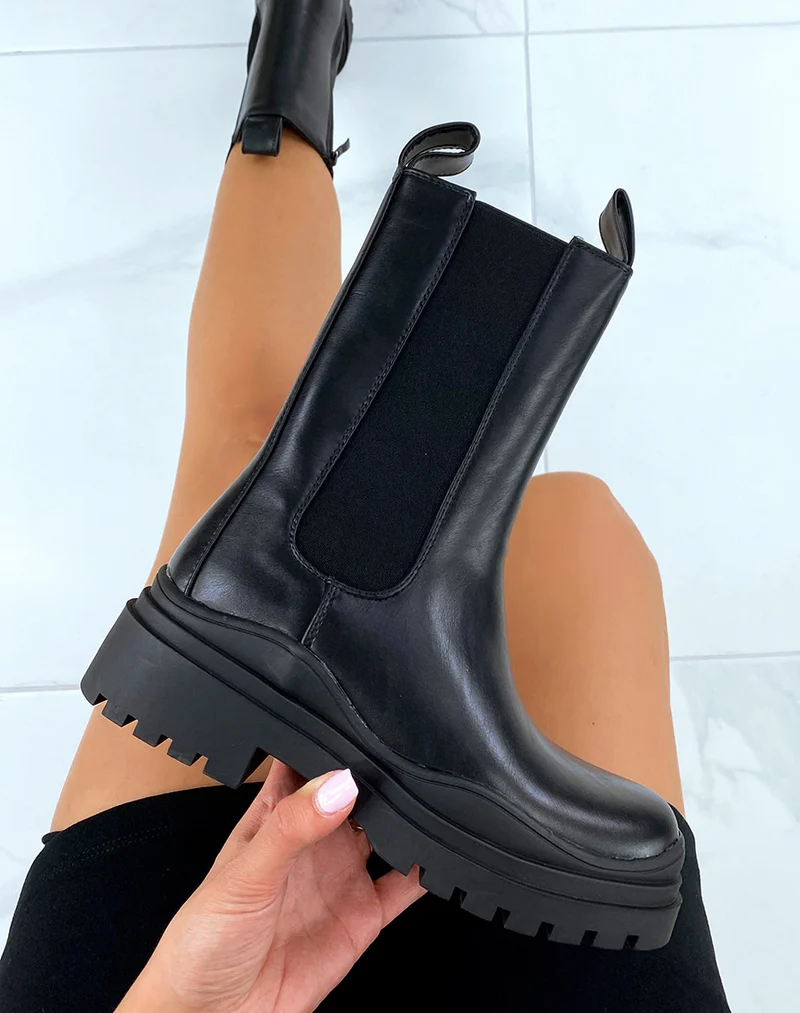 Bottines Chelsea Chunky noires