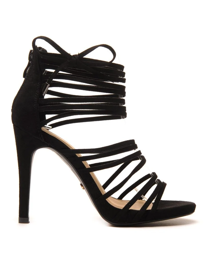 Sandale noire multi bride