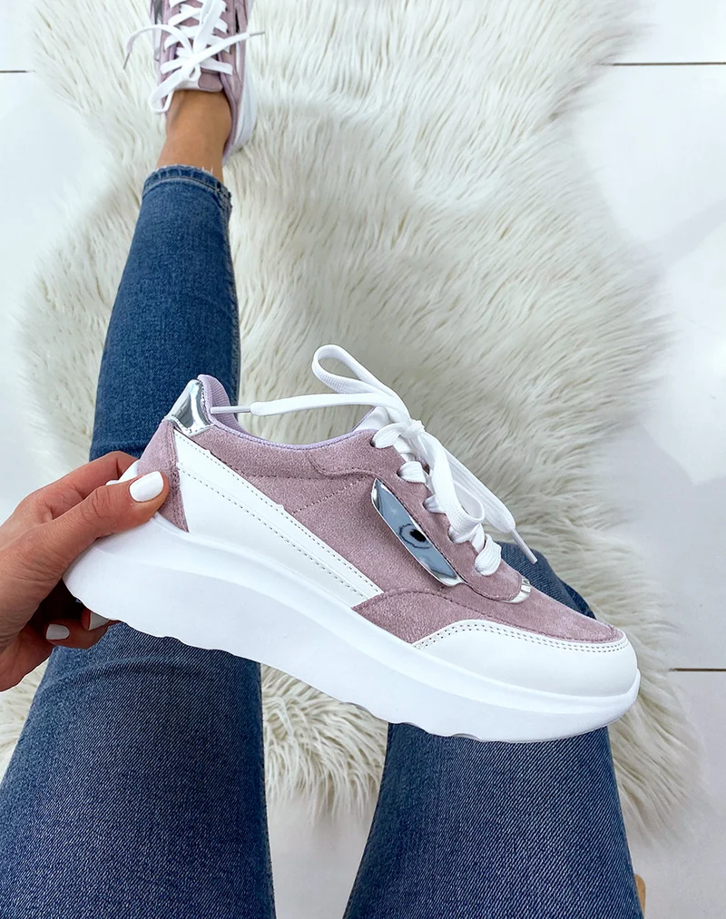 Baskets violet pastel