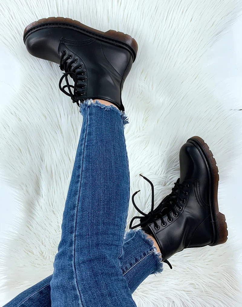 Bottines montante noire