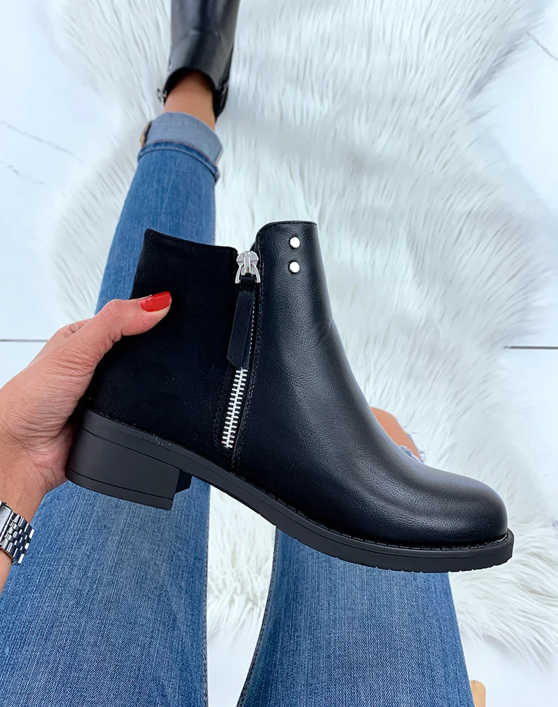 Bottines basses noires