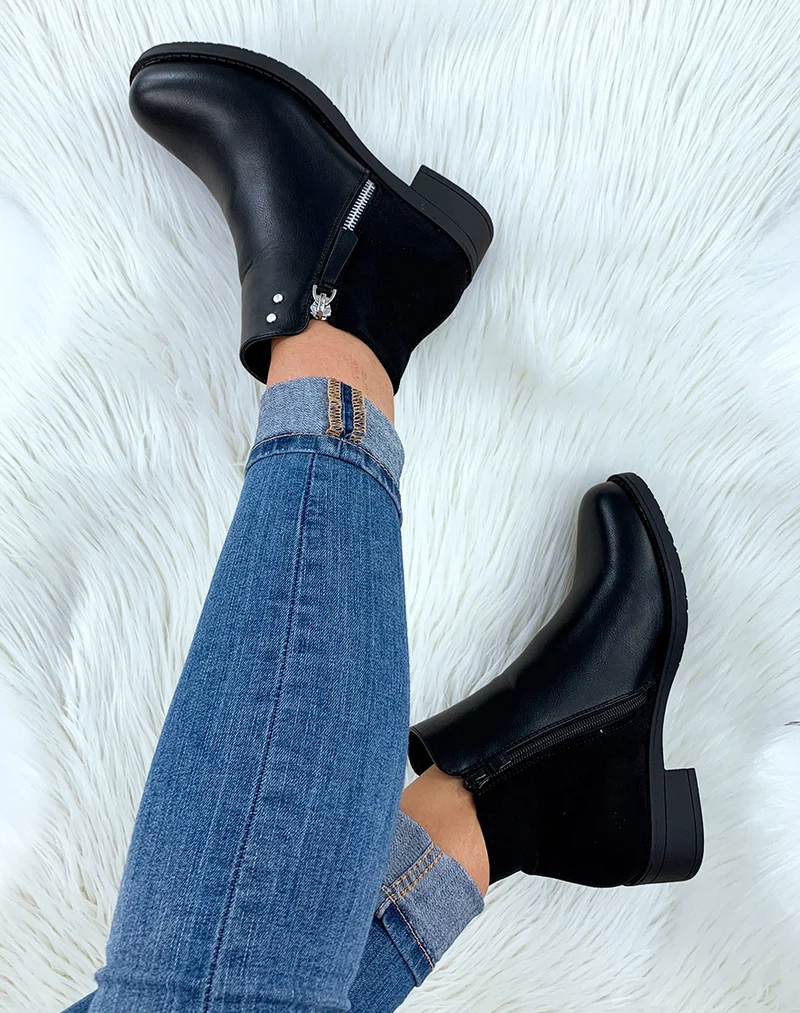Bottines basses noires
