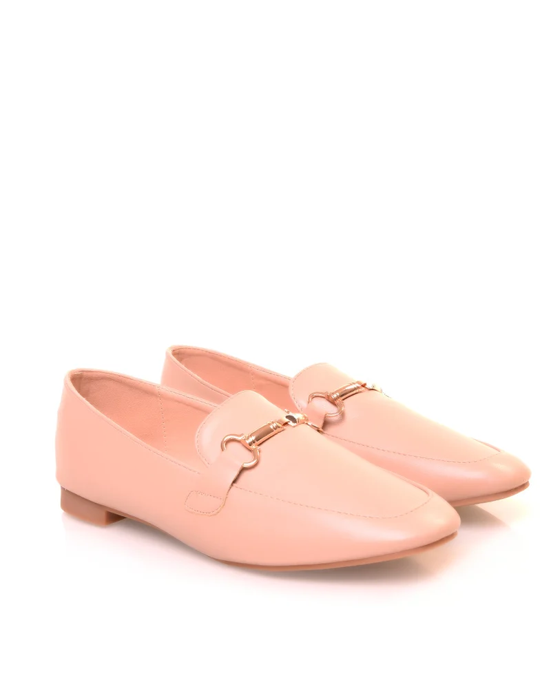 Mocassins en similicuirs beiges