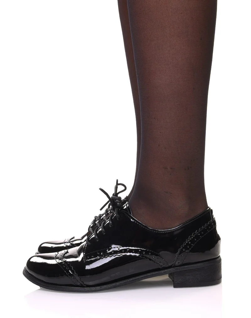 Richelieu noir verni Ideal