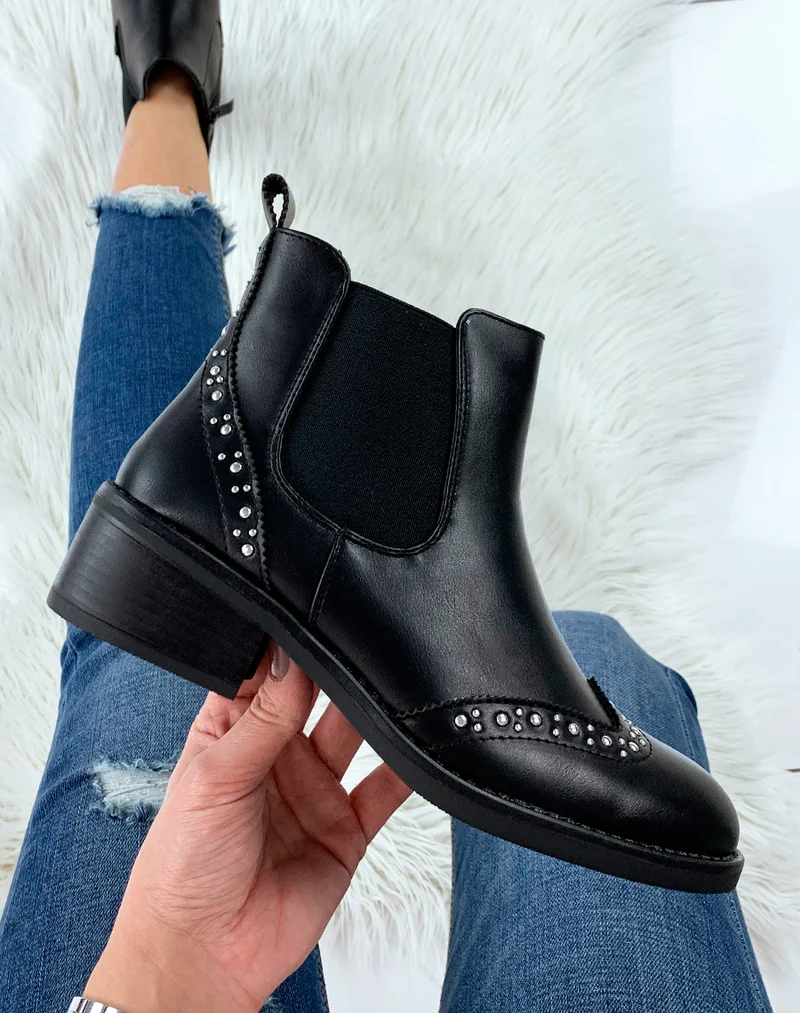 Bottines basses noires
