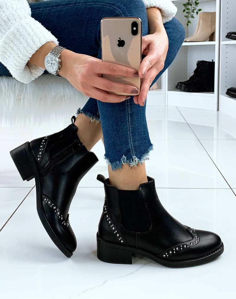 Bottines basses noires