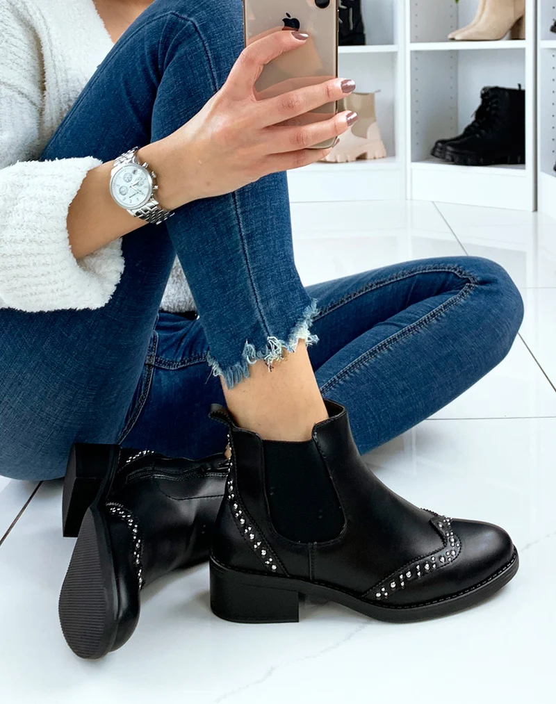 Bottines basses noires