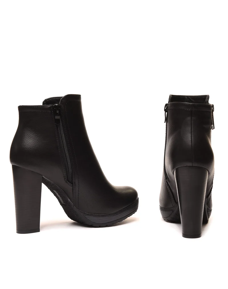 Bottines à talons noires