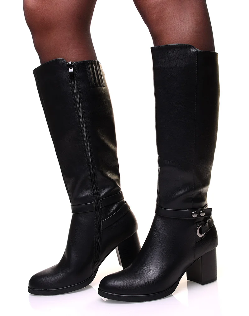Bottes à talons noires
