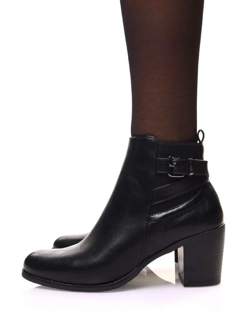 Chelsea boots noires à fines sangles